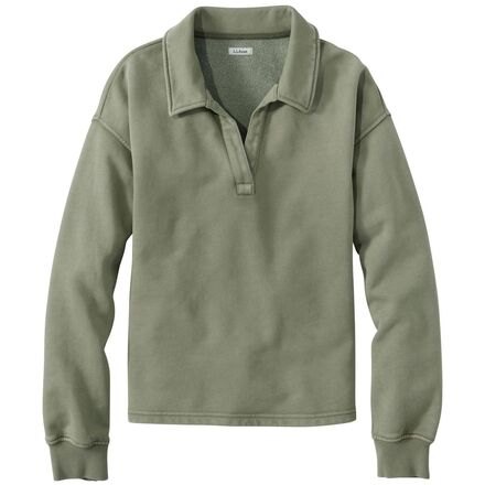Sunwashed Sweats Split Neck Polo - Women's
