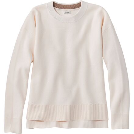 L.L.Bean - Wicked Soft Cotton Cashmere Crew Neck Sweater - Women's