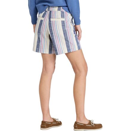 L.L.Bean - Lakewashed Dock Stripe Short - Women's