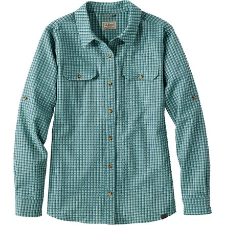 L.L.Bean - No Fly Zone Plaid Explorer Long-Sleeve Shirt - Women's