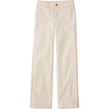 Patch Pocket Mid-Rise Wide Straight-Leg Chino - Women's