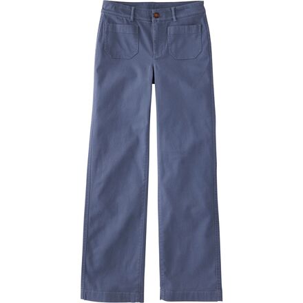 Patch Pocket Mid-Rise Wide Straight-Leg Chino - Women's