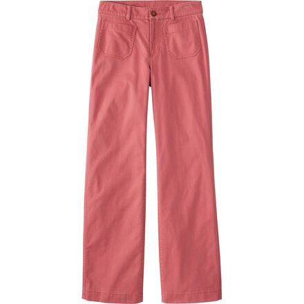 Patch Pocket Mid-Rise Wide Straight-Leg Chino - Women's