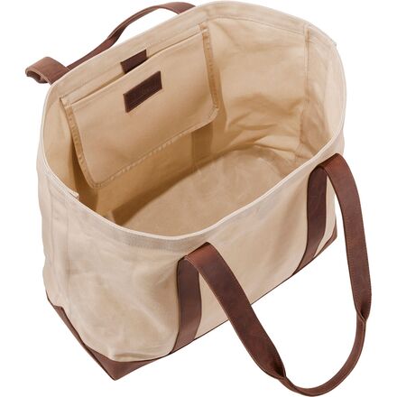 L.L.Bean - Leather-Trim Waxed Canvas Tote Bag