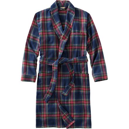 Scotch Plaid Flannel Robe - Men's