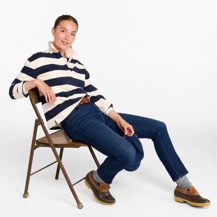 L.L.Bean - Mountain Classic Rugby Stripe Long-Sleeve Top - Women's