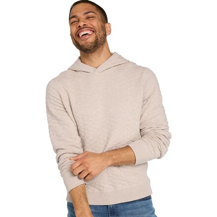 Quilted Sweater Hoodie - Men's