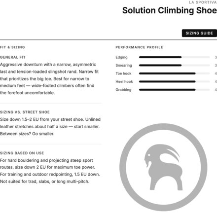 La Sportiva - Solution Climbing Shoe