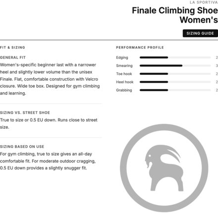 La Sportiva - Finale Climbing Shoe - Women's