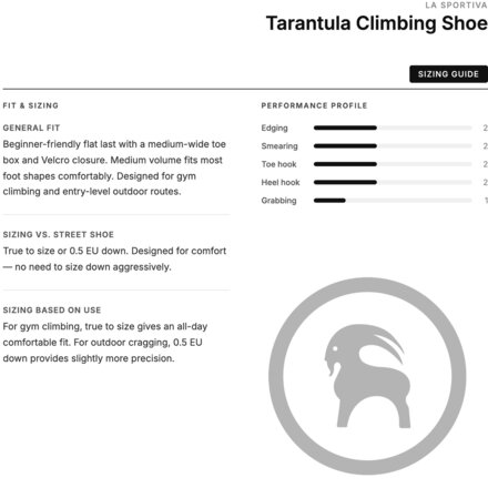 La Sportiva - Tarantula Climbing Shoe
