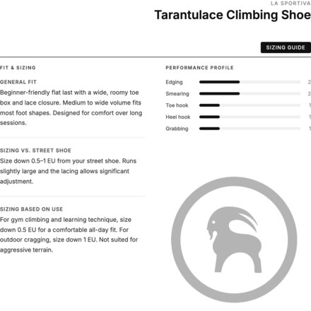 La Sportiva - Tarantulace Climbing Shoe