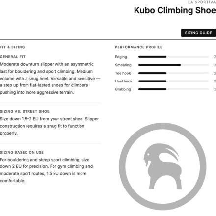 La Sportiva - Kubo Climbing Shoe