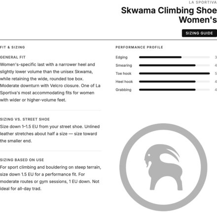 La Sportiva - Skwama Climbing Shoe - Women's