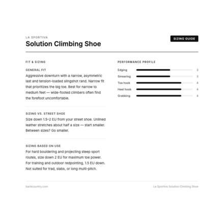 La Sportiva - Solution Climbing Shoe