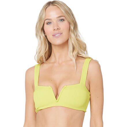 L Space - Ridin High Lee Lee Bikini Top - Women's - Apple Green