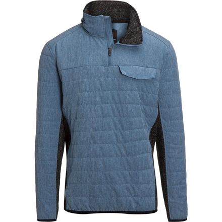Mountain and Isles - 1/4 Zip Hybrid Pullover - Men's