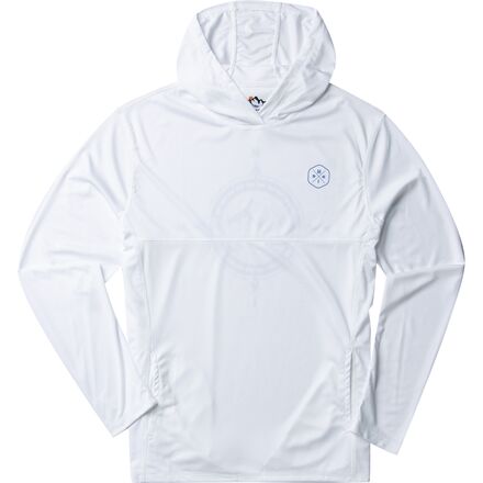 Mountain and Isles - Graphic Uv Protection Long-Sleeve Hooded Pullover - Men's - Compass