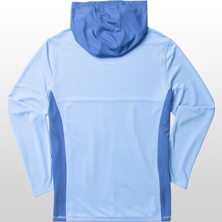 Mountain and Isles - Mesh UV Interlock Color Block Hoodie LS T-Shirt - Men's