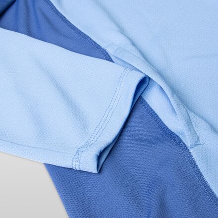 Mountain and Isles - Mesh UV Interlock Color Block Hoodie LS T-Shirt - Men's