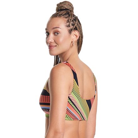 Maaji - Roman Stripe Izzy Sporty Bralette Bikini Top - Women's
