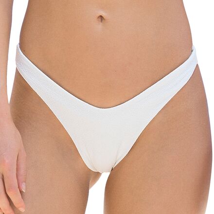 Maaji - White Cotton Splendour Bikini Bottom - Women's