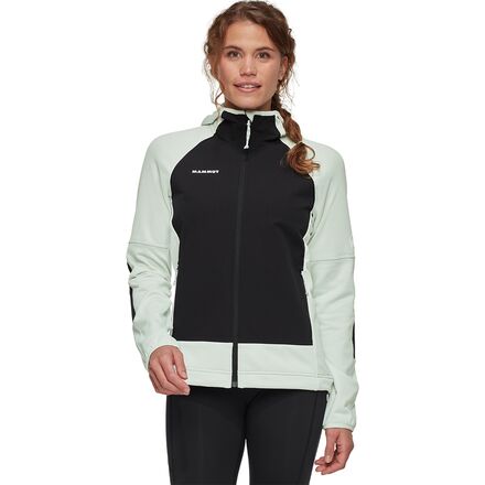 Mammut - Massone ML Hooded Jacket - Women's - Silver Sage/Black