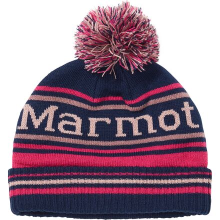 Marmot - Retro Pom Hat - Boys' - Arctic Navy/Very Berry
