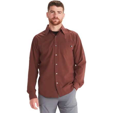 Marmot - Aerobora Long-Sleeve Shirt - Men's - Whiskey Brown