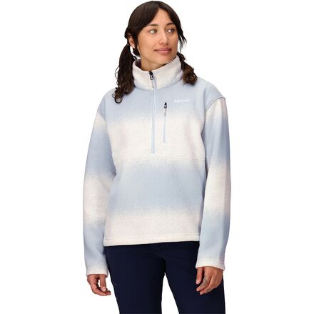 Heavyweight Drop Line Printed 1/2-Zip - Women's