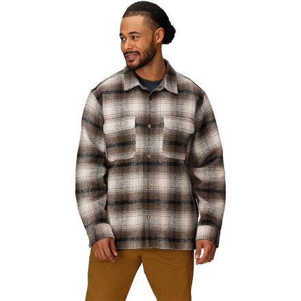 Open Weave Heavyweight Flannel Overshirt - Men's