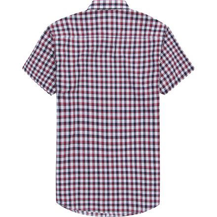 Micros - Boysenberry Plaid Short-Sleeve Button Down Shirt - Men's