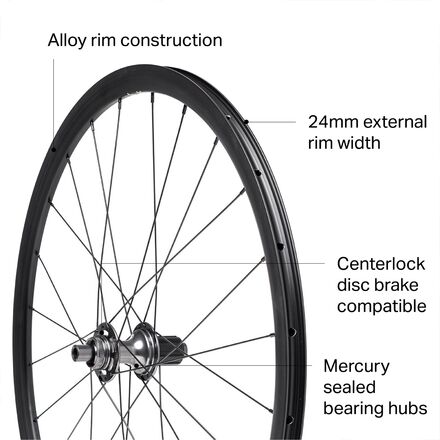 Mercury Wheels - M1 Disc Brake Wheelset - Tubeless