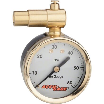 Presta-Valve Dial Gauge +Pressure Relief 60Psi