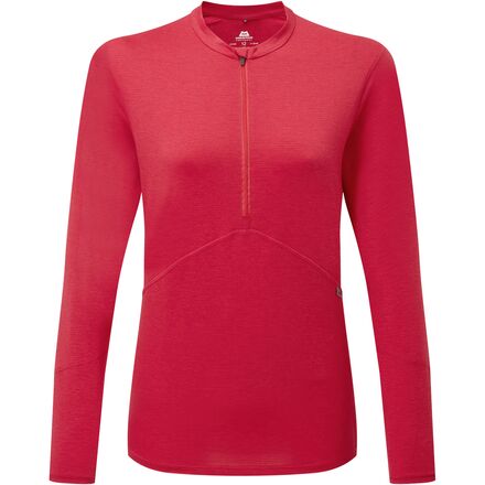 Mountain Equipment - Nava Long-Sleeve Zip T-Shirt - Women's - Capsicum Red