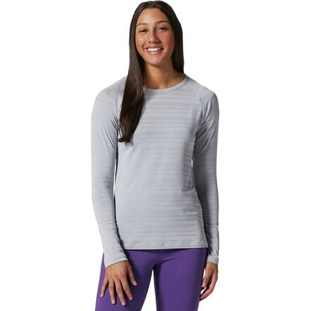 Mountain Hardwear - Mighty Stripe Long-Sleeve T-Shirt - Women's - Glacial