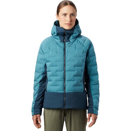 Mountain Hardwear - Super DS Climb Hooded Down Jacket - Women's - Washed Turq
