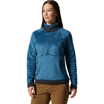Mountain Hardwear Women's Polartec High Loft-Pullover, Caspian, Medium