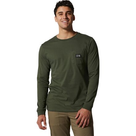 Mountain Hardwear - Logo Label Long-Sleeve Pocket T-Shirt - Men's