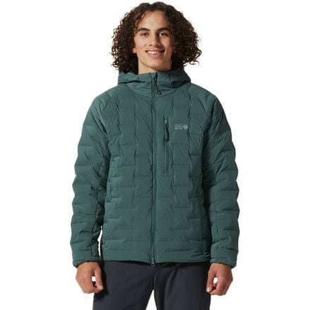 Mountain Hardwear - StretchDown Hooded Jacket - Men's - Black Spruce