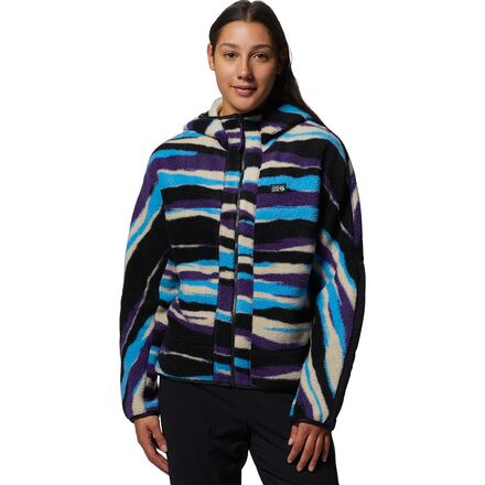 Mountain Hardwear - HiCamp Fleece Full-Zip Hooded Jacket - Women's - Zodiac Landscape Print