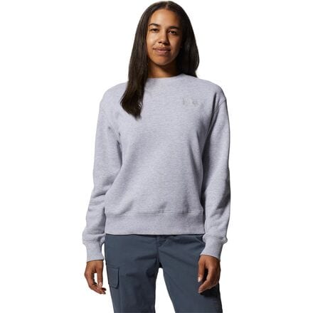 Mountain Hardwear - Logo Pullover Crew Sweatshirt - Women's - Hardwear Grey Heather