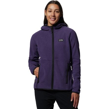 Mountain Hardwear - Polartec Double Brushed Full-Zip Hooded Jacket - Women's - Night Iris Heather