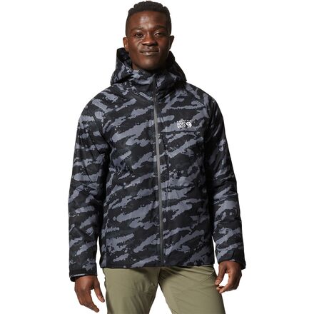 Mountain Hardwear - Stretch Ozonic Insulated Jacket - Men's - Black Paintstrokes Print