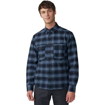 Mountain Hardwear - Dusk Creek Flannel Shirt - Men's - Hardwear Navy Oslo Plaids