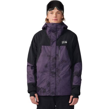 Mountain Hardwear - First Tracks Insulated Jacket - Men's - Blurple Ice Dye Print