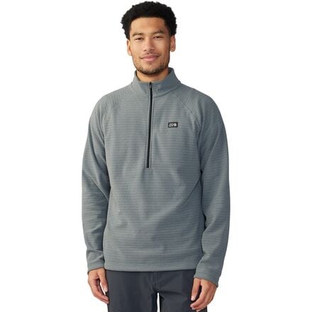 Mountain Hardwear - Summit Grid 1/2-Zip Fleece Jacket - Men's - Foil Grey