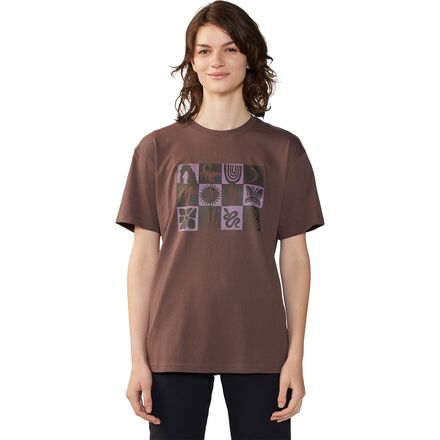 Desert Check Boxy Short-Sleeve Top - Women's