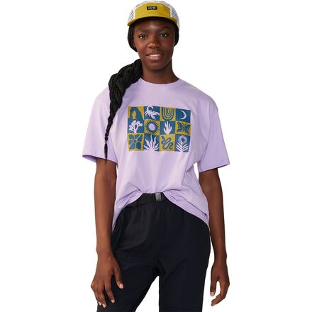 Desert Check Boxy Short-Sleeve Top - Women's