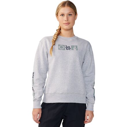 Desert Check Pullover Crew Sweatshirt - Women's
