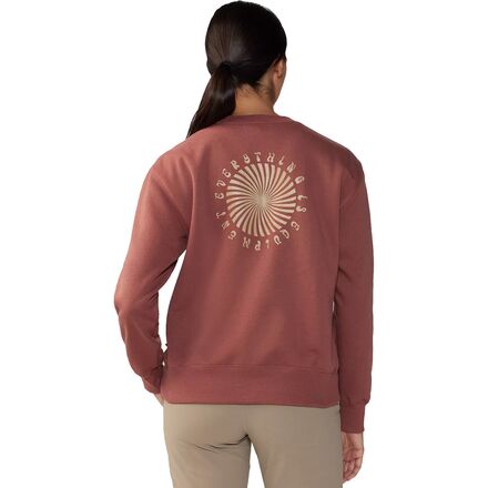 Spiral Pullover Crew Sweatshirt - Women's